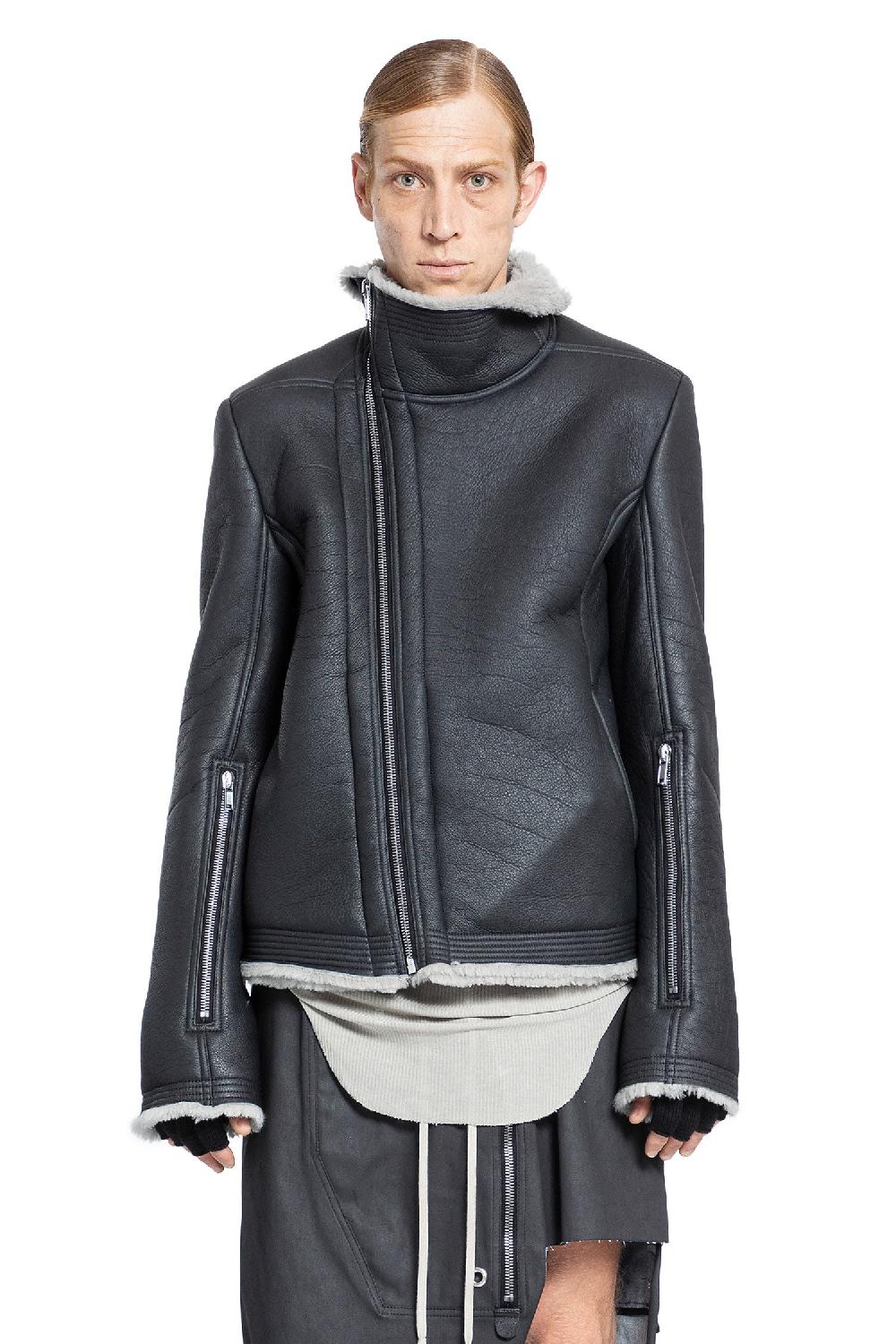 Antonioli RICK OWENS MAN BLACK JACKETS