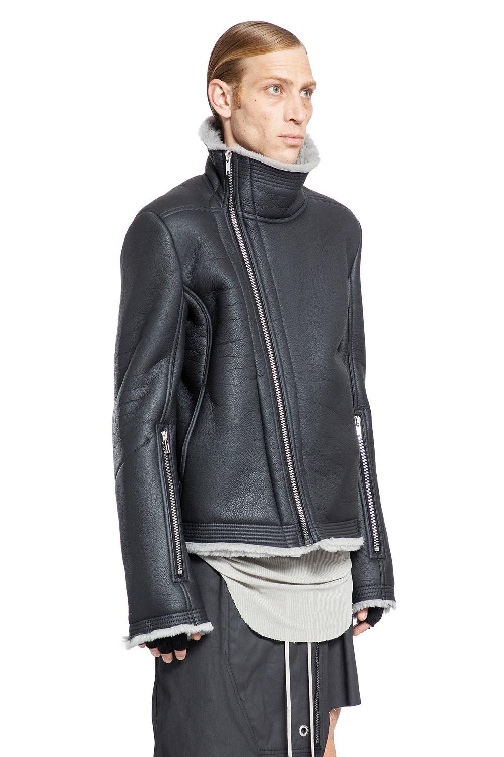 Antonioli RICK OWENS MAN BLACK JACKETS
