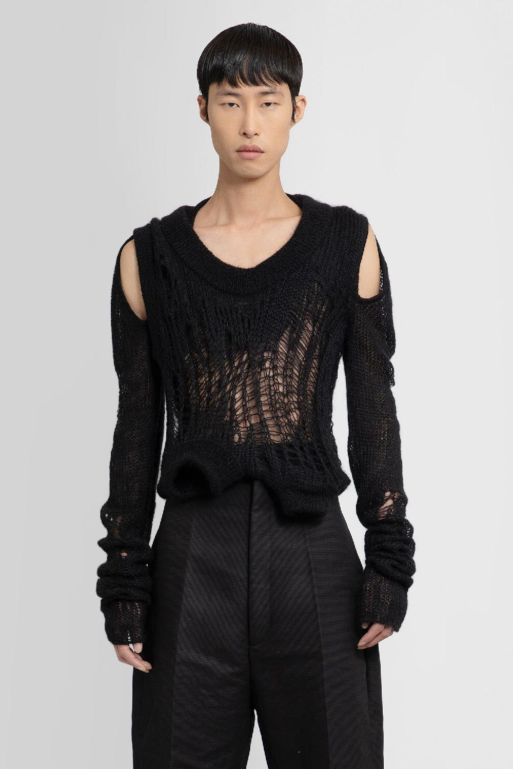 Antonioli RICK OWENS MAN BLACK KNITWEAR