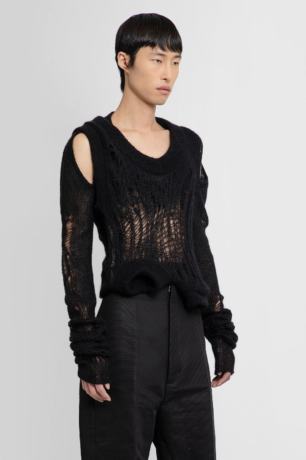 Antonioli RICK OWENS MAN BLACK KNITWEAR
