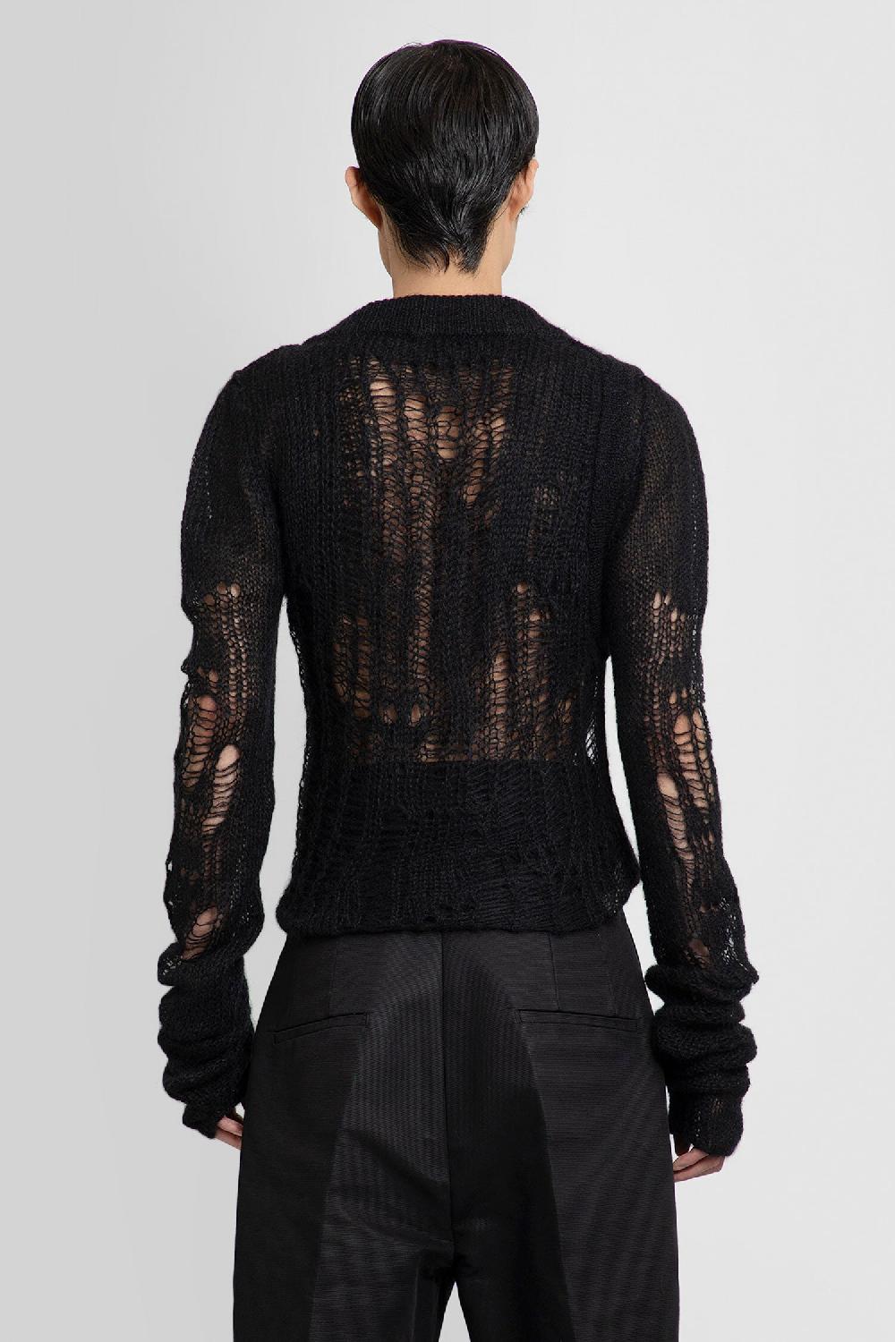 Antonioli RICK OWENS MAN BLACK KNITWEAR