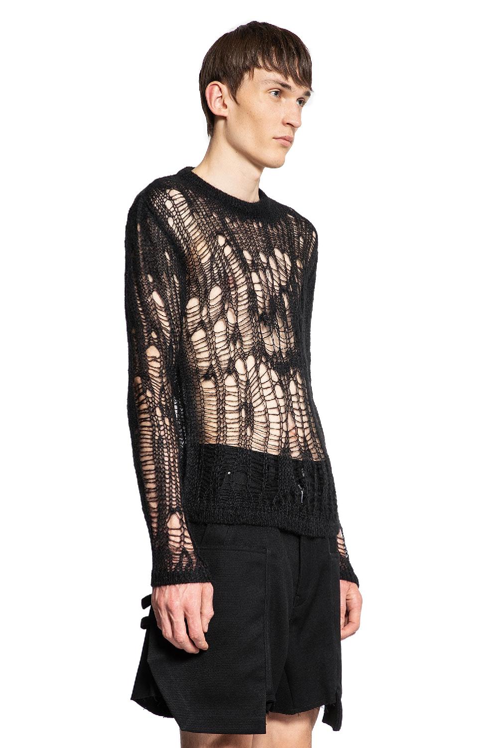 Antonioli RICK OWENS MAN BLACK KNITWEAR