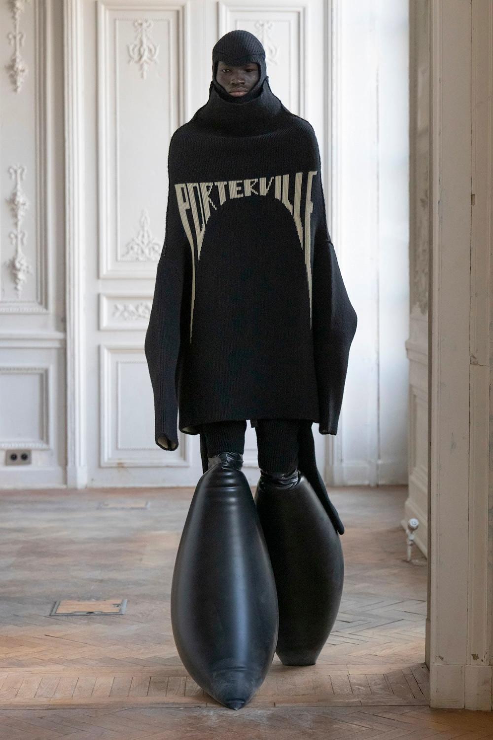 Antonioli RICK OWENS MAN BLACK KNITWEAR