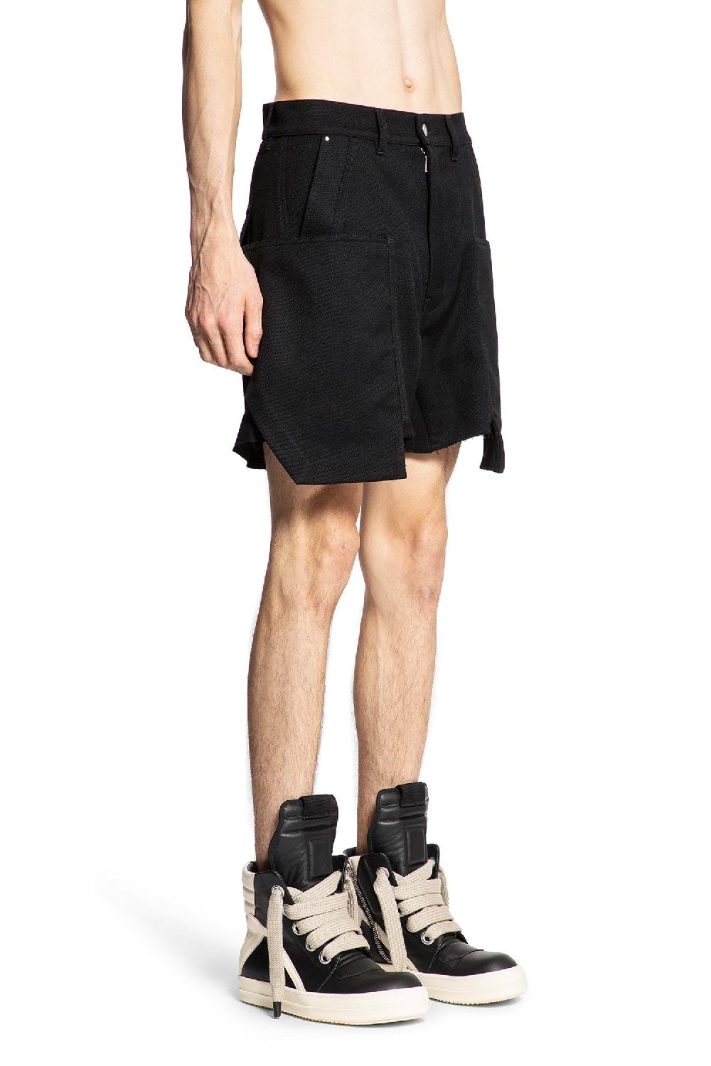 Antonioli RICK OWENS MAN BLACK SHORTS & SKIRTS