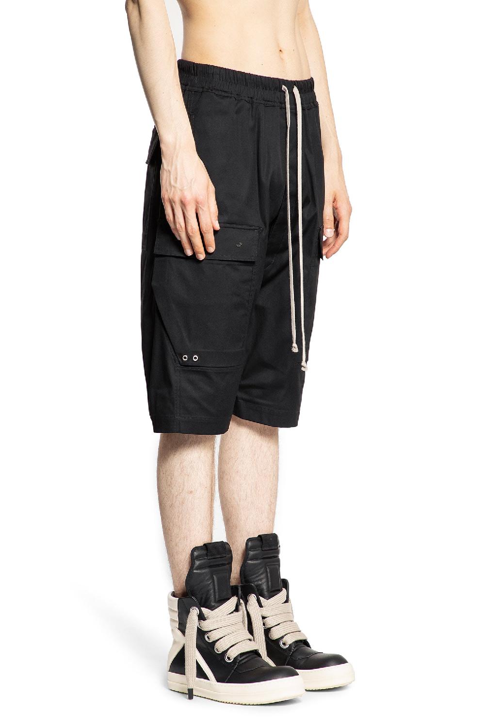 Antonioli RICK OWENS MAN BLACK SHORTS & SKIRTS