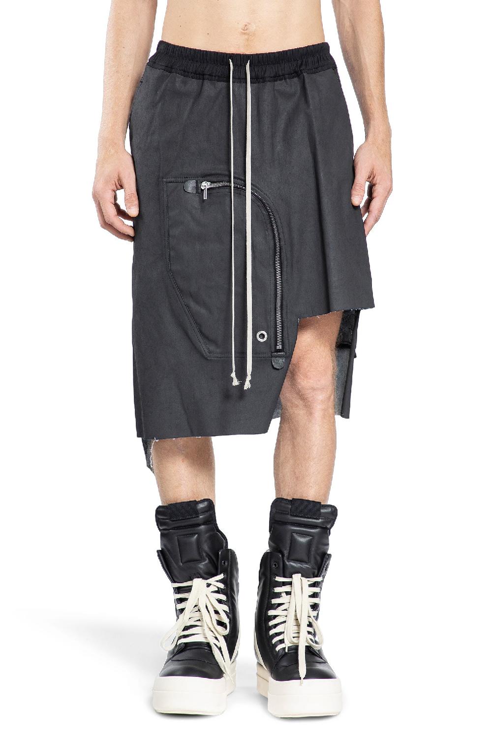 Antonioli RICK OWENS MAN BLACK SHORTS & SKIRTS