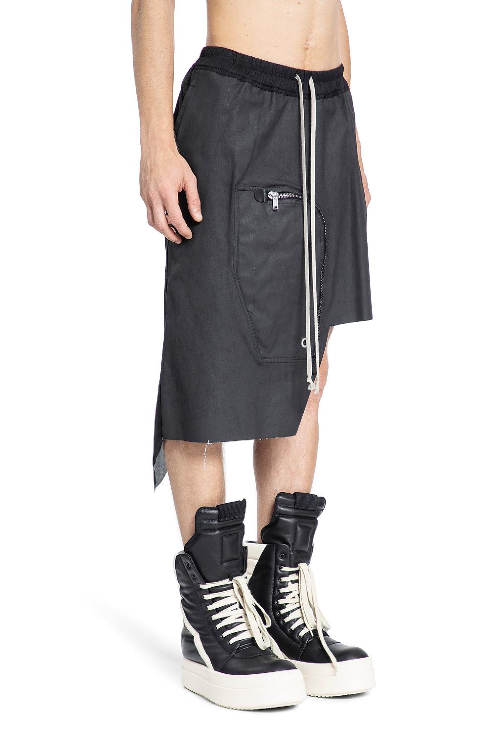 Antonioli RICK OWENS MAN BLACK SHORTS & SKIRTS