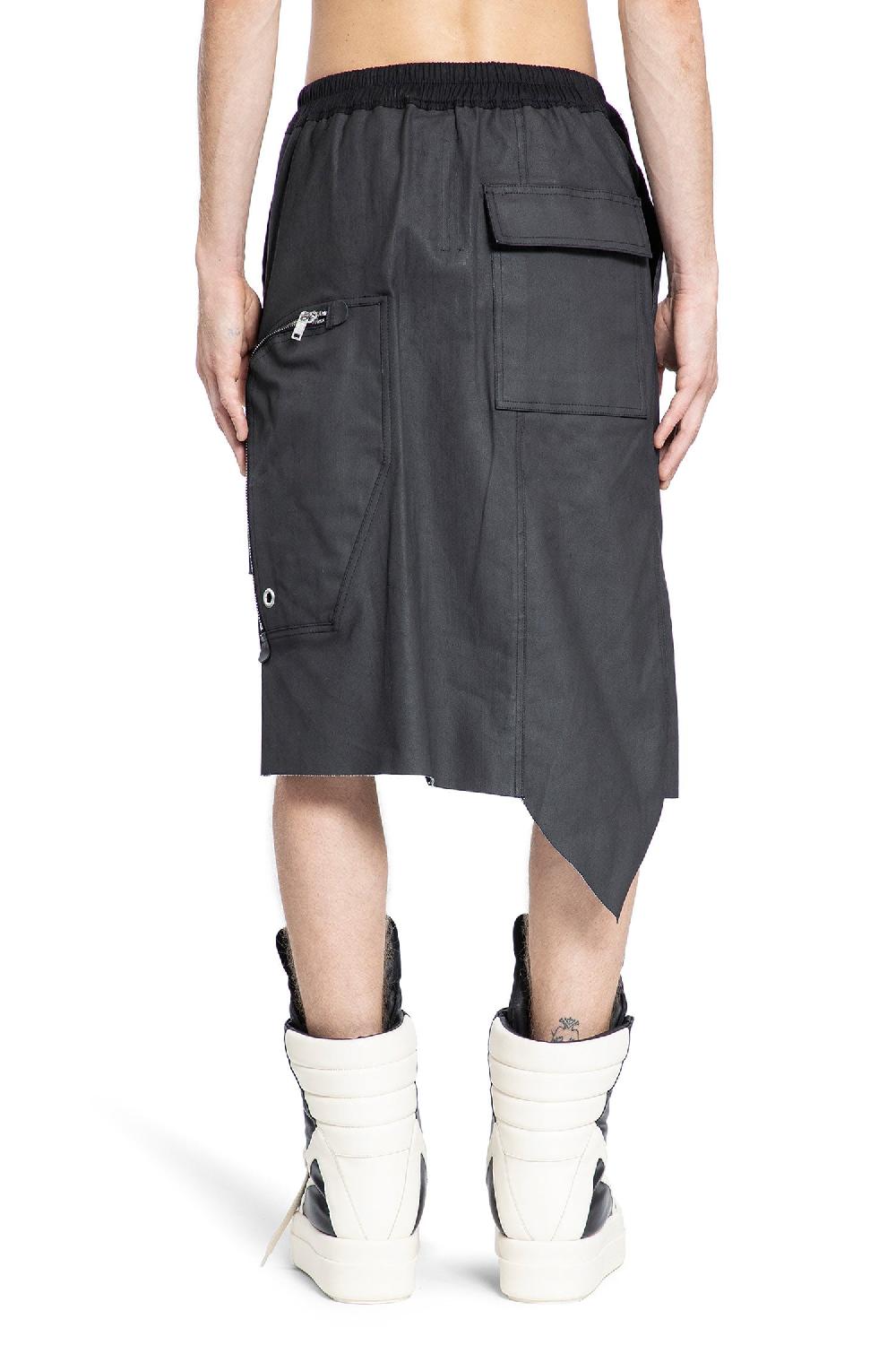 Antonioli RICK OWENS MAN BLACK SHORTS & SKIRTS