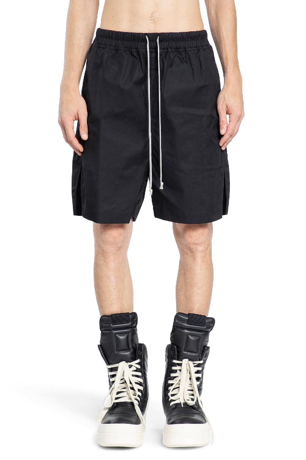 Antonioli RICK OWENS MAN BLACK SHORTS & SKIRTS
