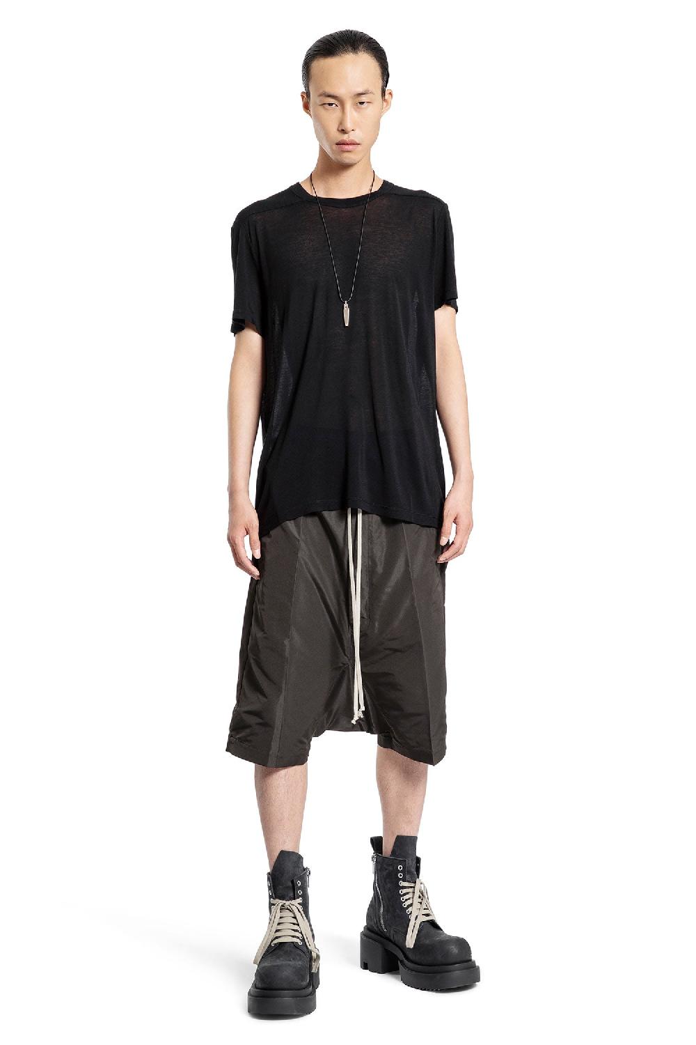 Antonioli RICK OWENS MAN BLACK SHORTS & SKIRTS