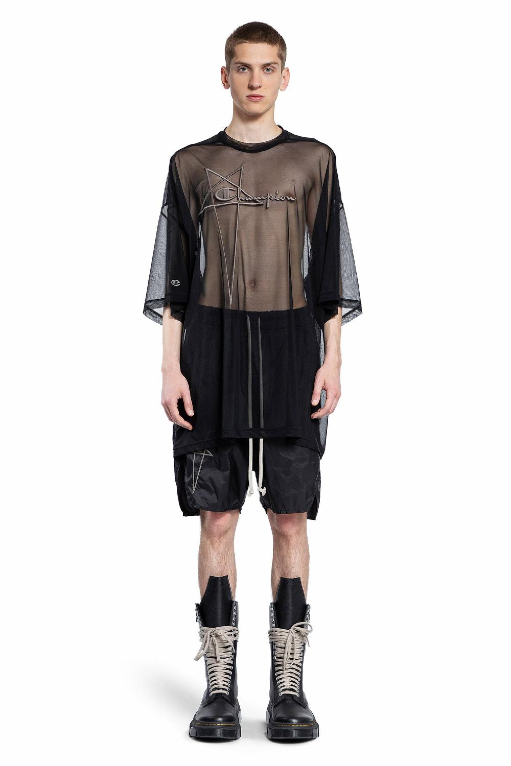Antonioli RICK OWENS MAN BLACK T-SHIRTS & TANK TOPS