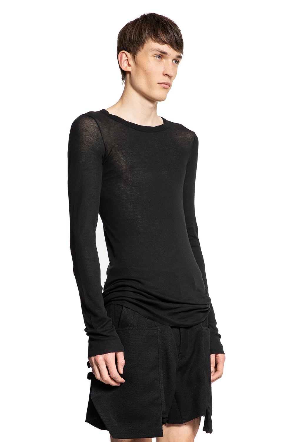 Antonioli RICK OWENS MAN BLACK T-SHIRTS & TANK TOPS