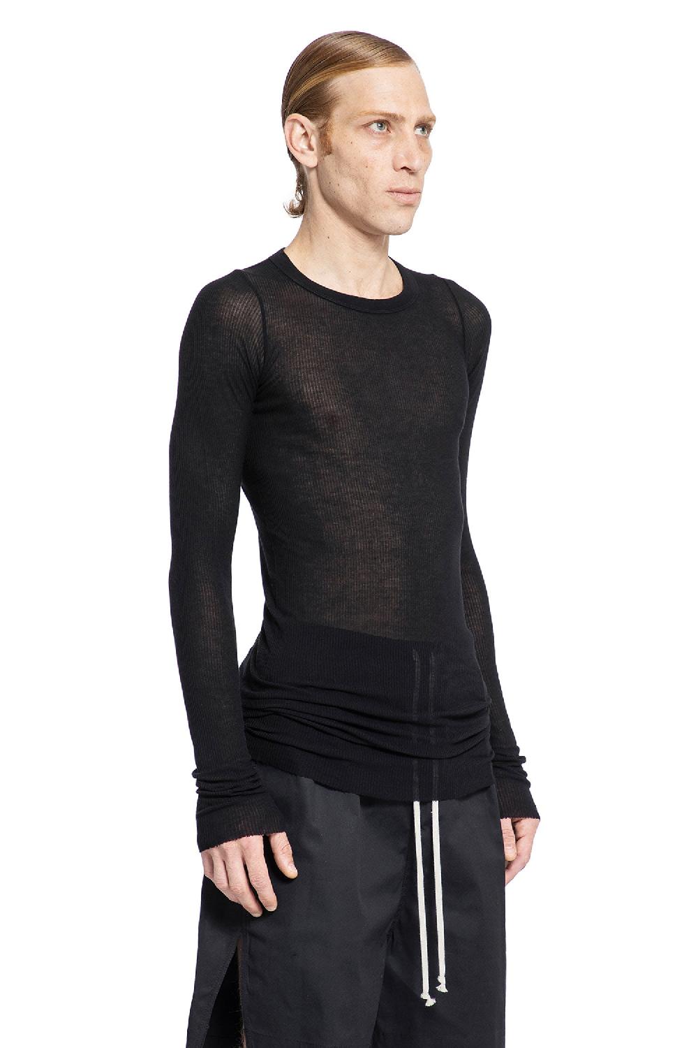 Antonioli RICK OWENS MAN BLACK T-SHIRTS & TANK TOPS