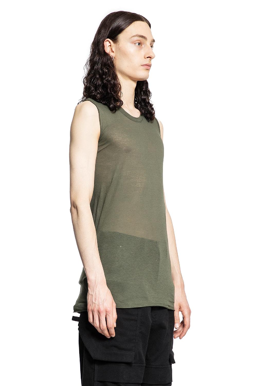 Antonioli RICK OWENS MAN GREEN T-SHIRTS & TANK TOPS
