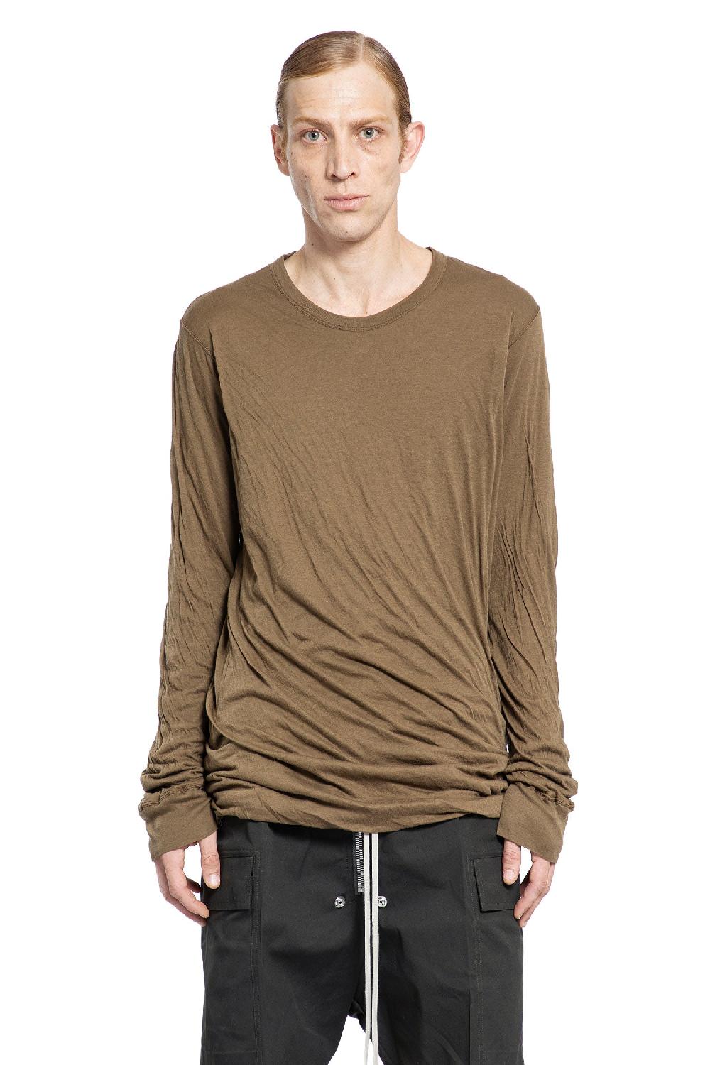 Antonioli RICK OWENS MAN GREEN T-SHIRTS & TANK TOPS