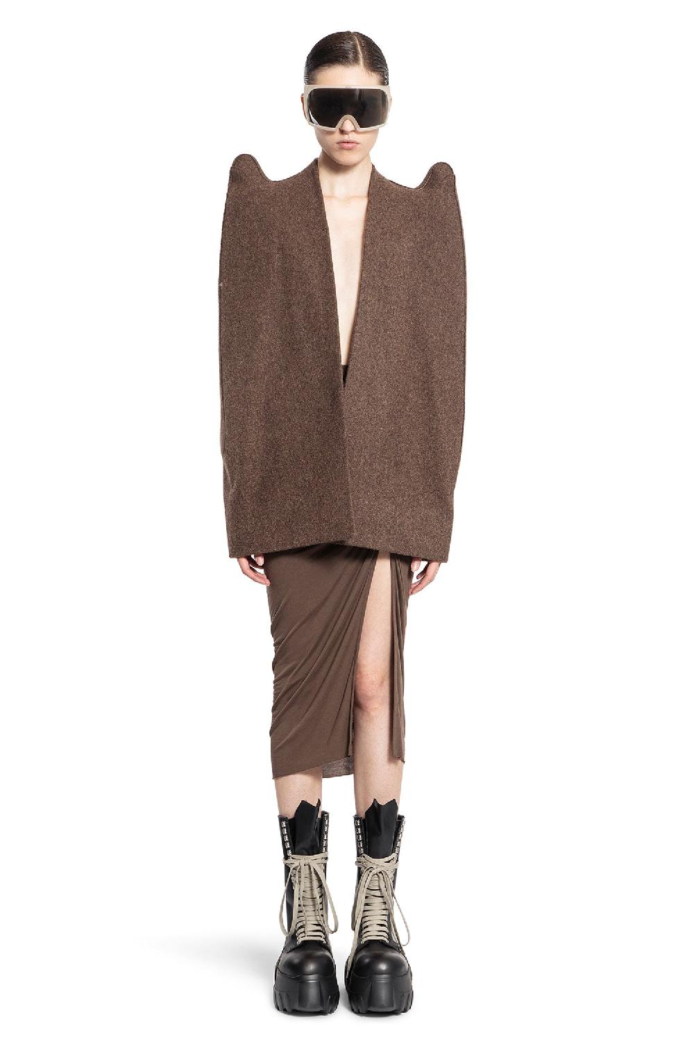 Antonioli RICK OWENS WOMAN BROWN COATS