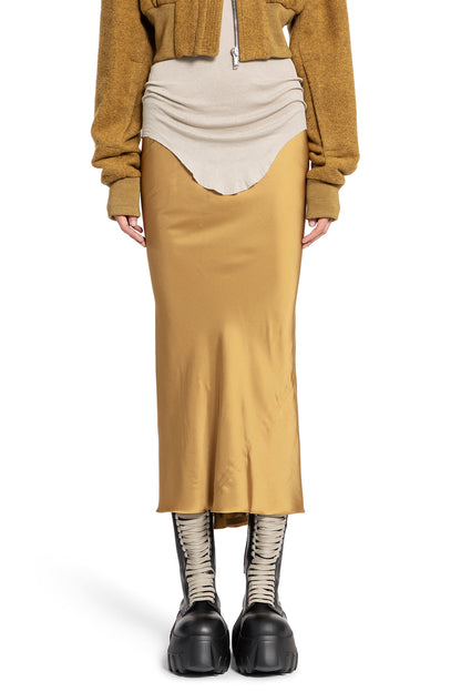 Antonioli RICK OWENS WOMAN YELLOW SKIRTS