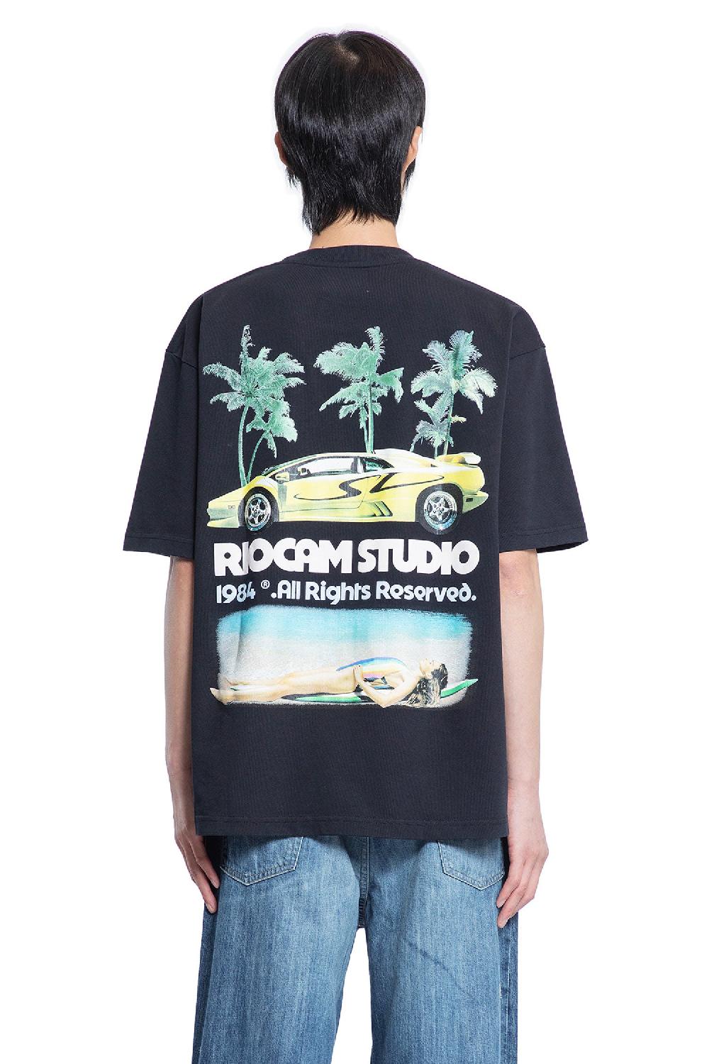 Antonioli RIOCAM MAN BLACK T-SHIRTS & TANK TOPS