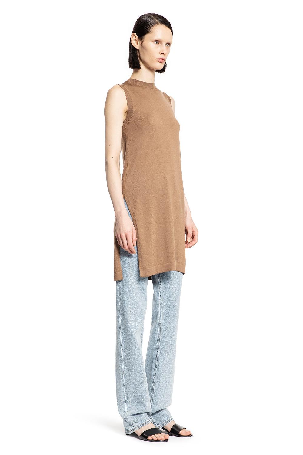 Antonioli S MAX MARA WOMAN BEIGE VESTS
