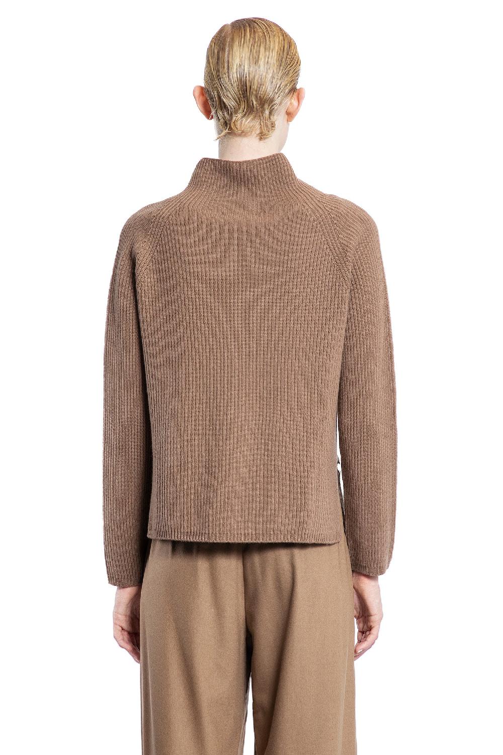 Antonioli S MAX MARA WOMAN BROWN KNITWEAR