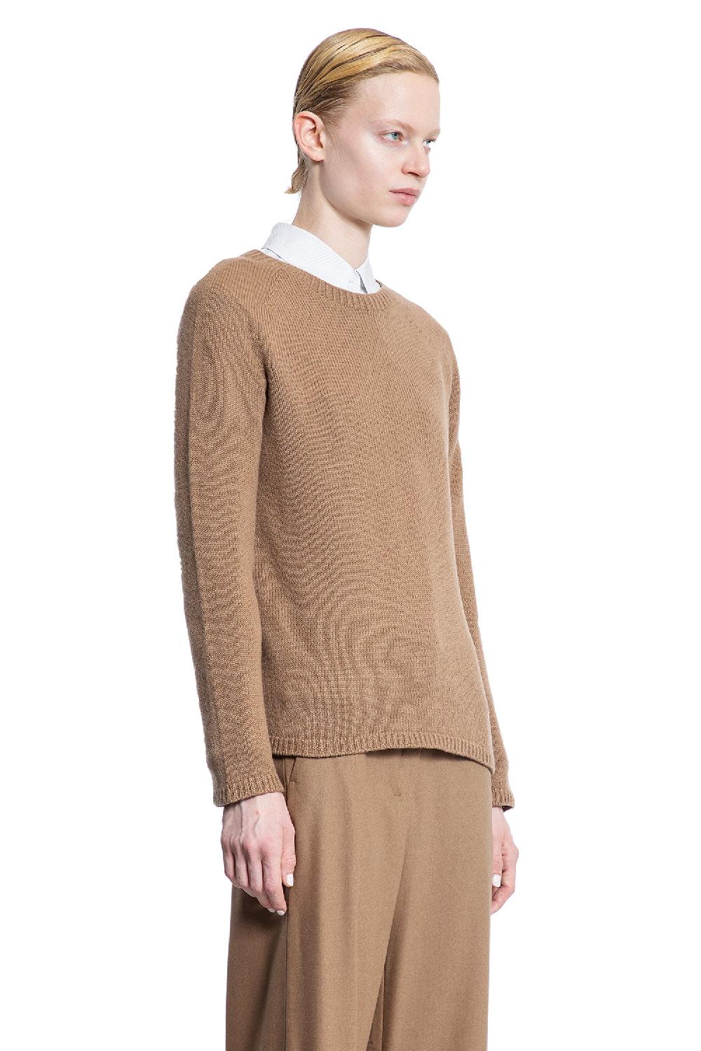 Antonioli S MAX MARA WOMAN BROWN KNITWEAR