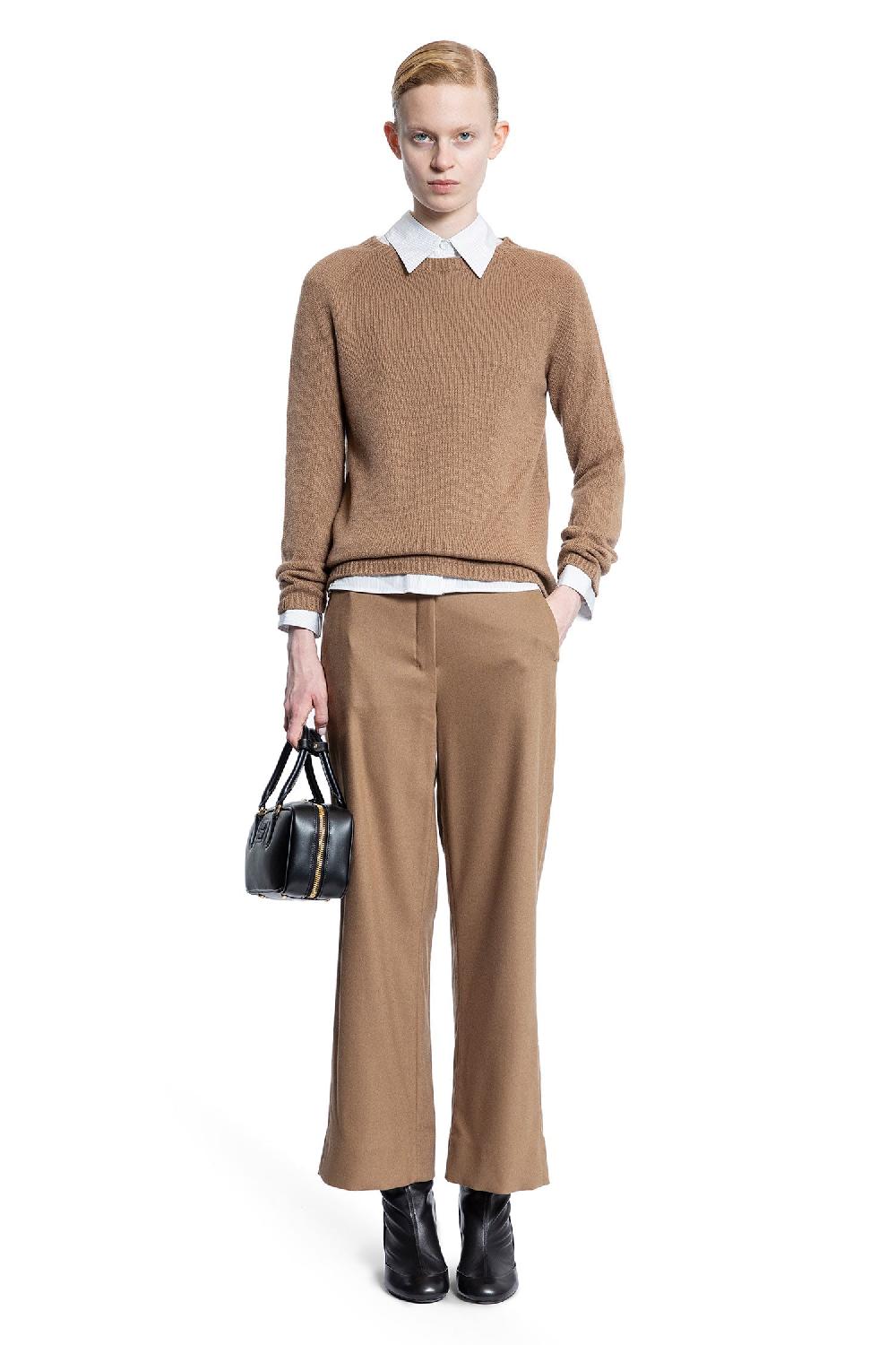 Antonioli S MAX MARA WOMAN BROWN KNITWEAR