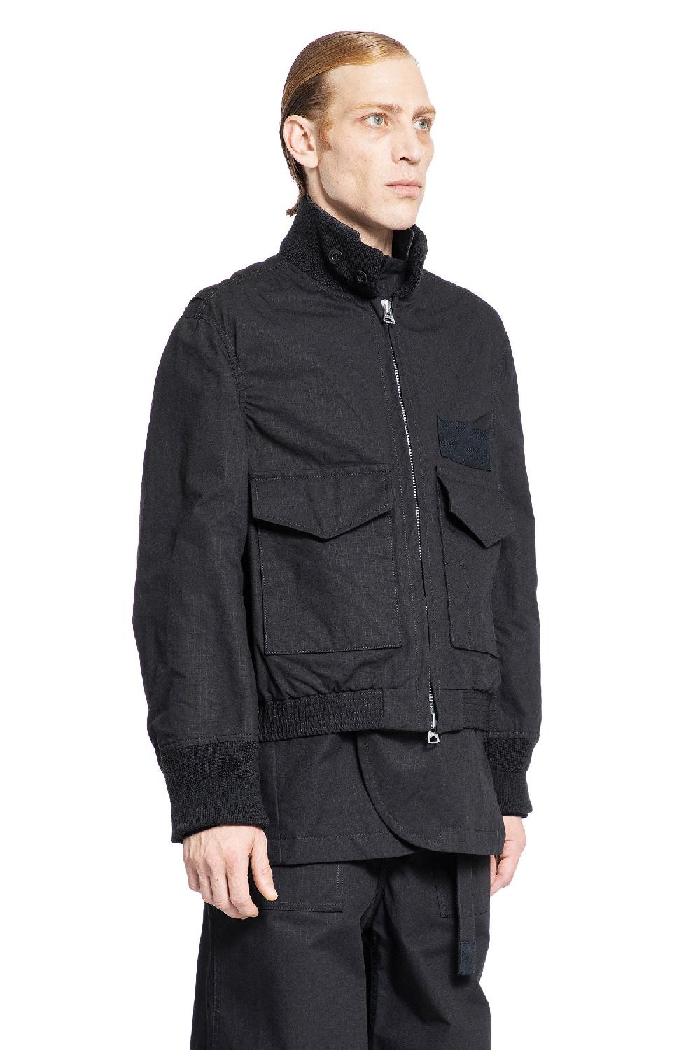 Antonioli SACAI MAN BLACK JACKETS