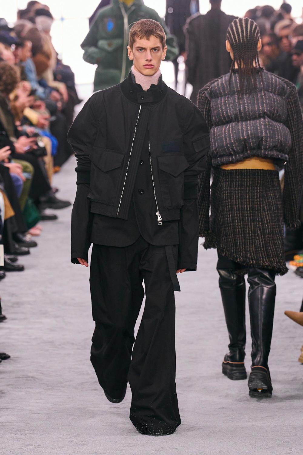 Antonioli SACAI MAN BLACK JACKETS