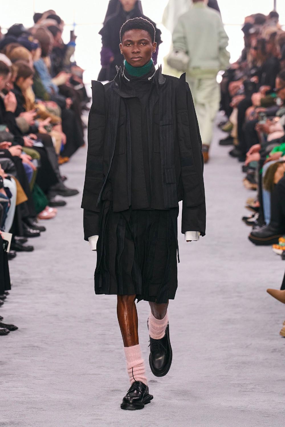 Antonioli SACAI MAN BLACK JACKETS
