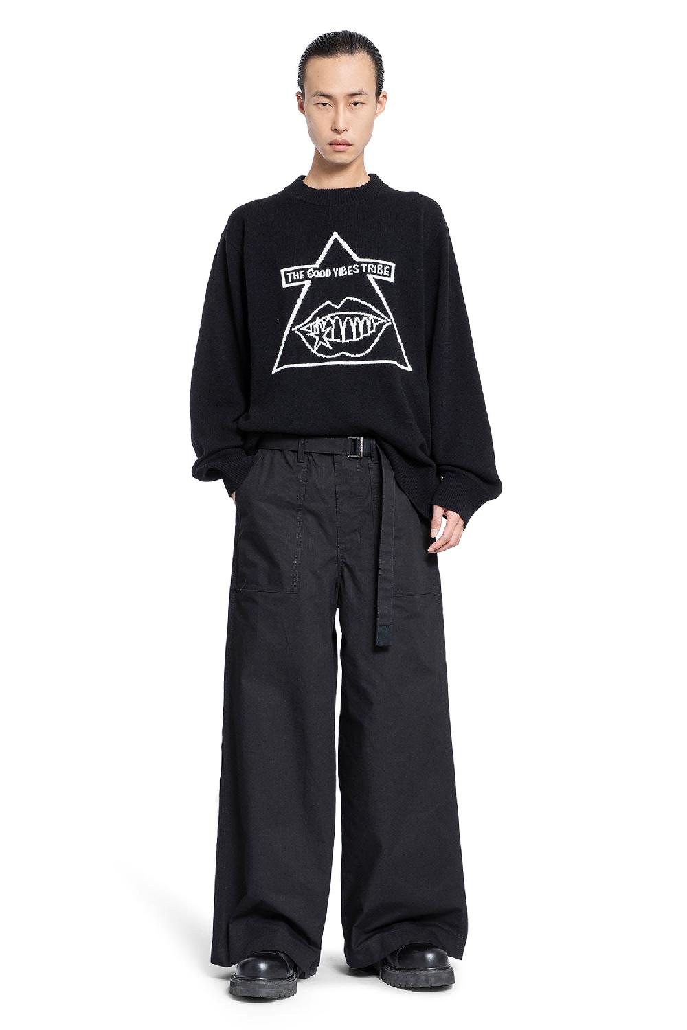 Antonioli SACAI MAN BLACK KNITWEAR