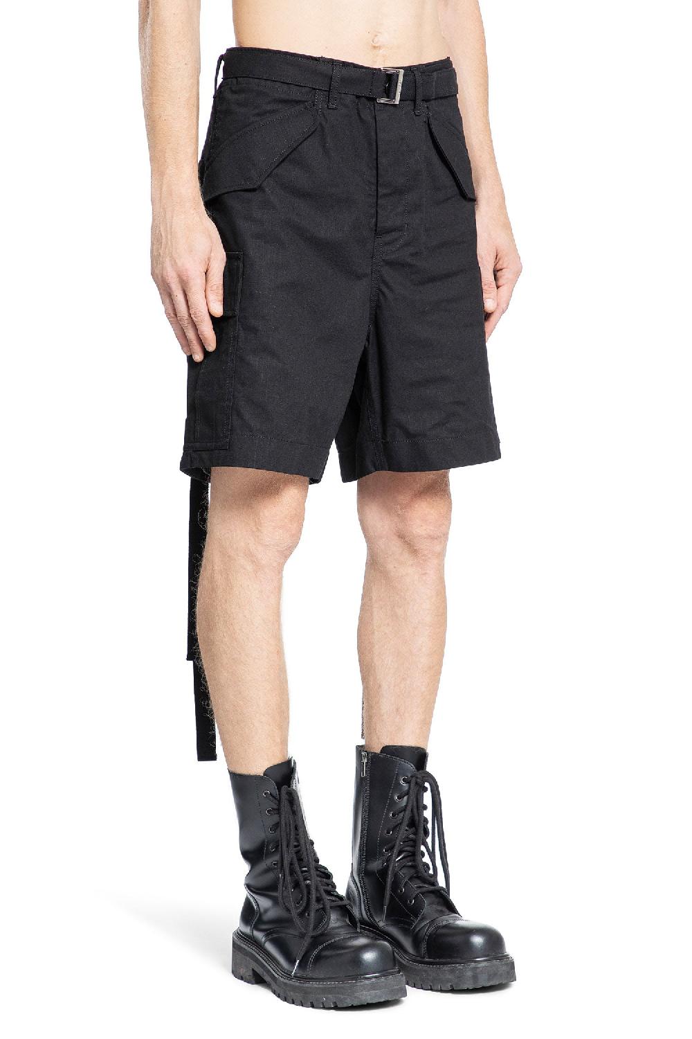 Antonioli SACAI MAN BLACK SHORTS & SKIRTS