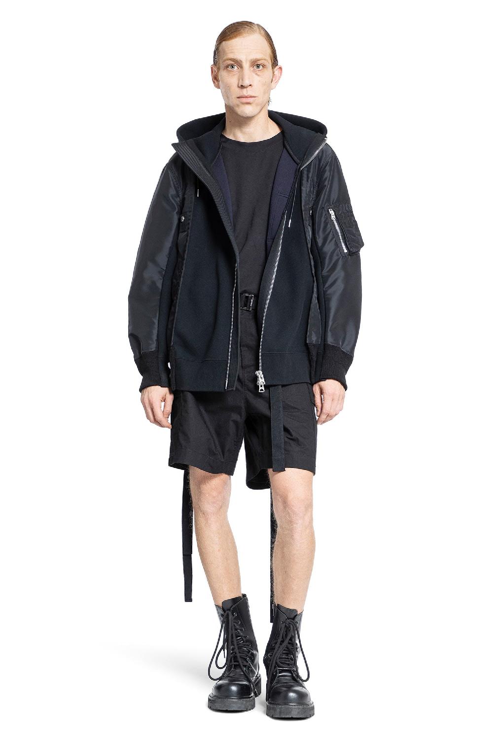 Antonioli SACAI MAN BLACK SHORTS & SKIRTS