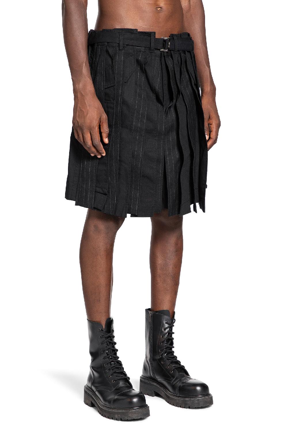 Antonioli SACAI MAN BLACK SHORTS & SKIRTS