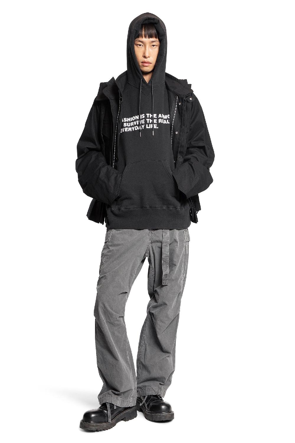 Antonioli SACAI MAN BLACK SWEATSHIRTS