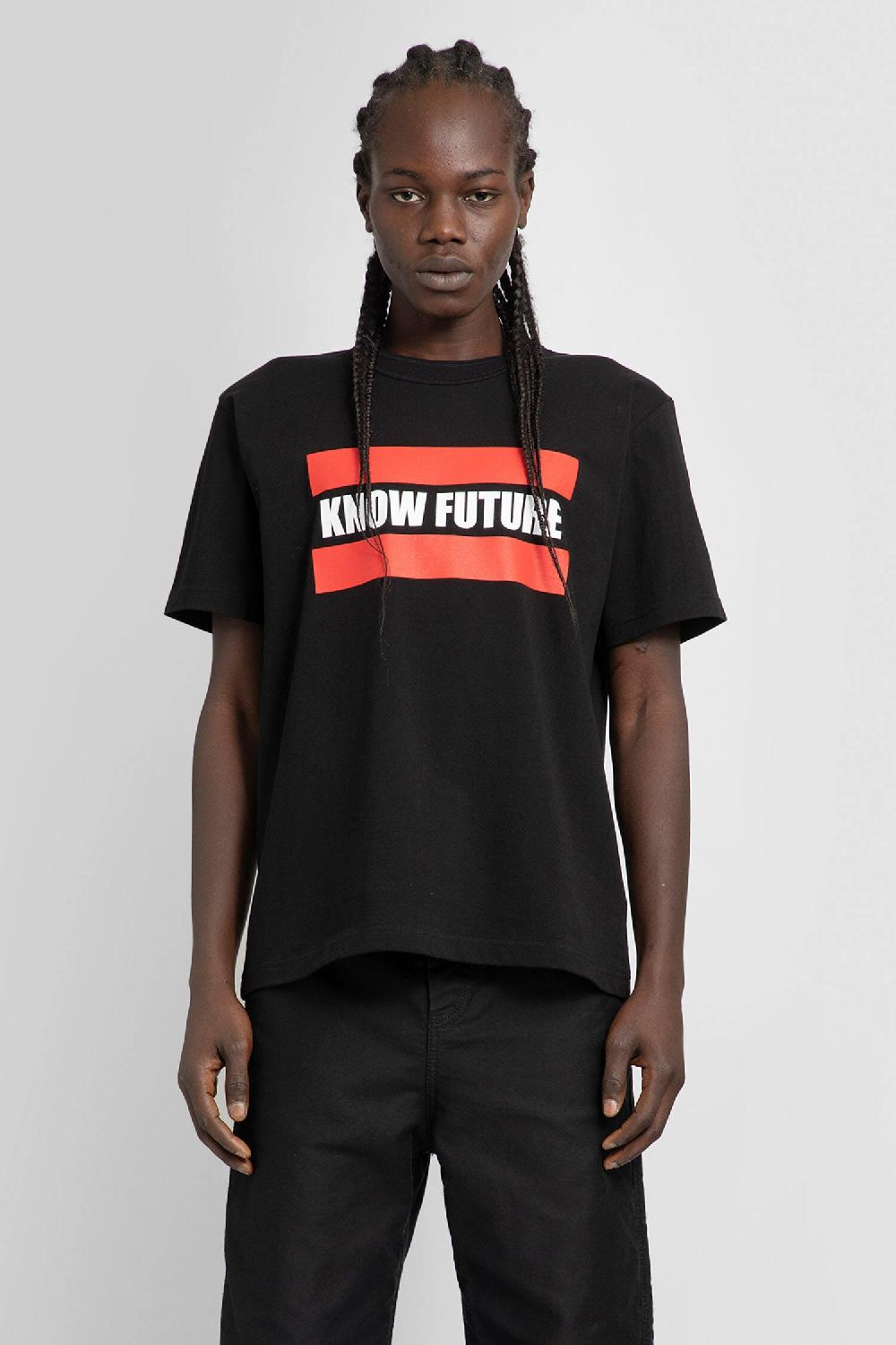 Antonioli SACAI MAN BLACK T-SHIRTS & TANK TOPS