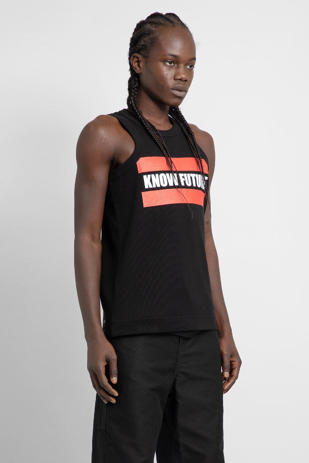 Antonioli SACAI MAN BLACK T-SHIRTS & TANK TOPS