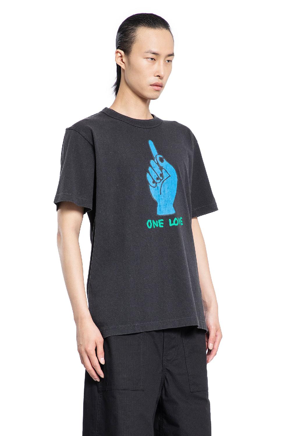Antonioli SACAI MAN BLACK T-SHIRTS & TANK TOPS