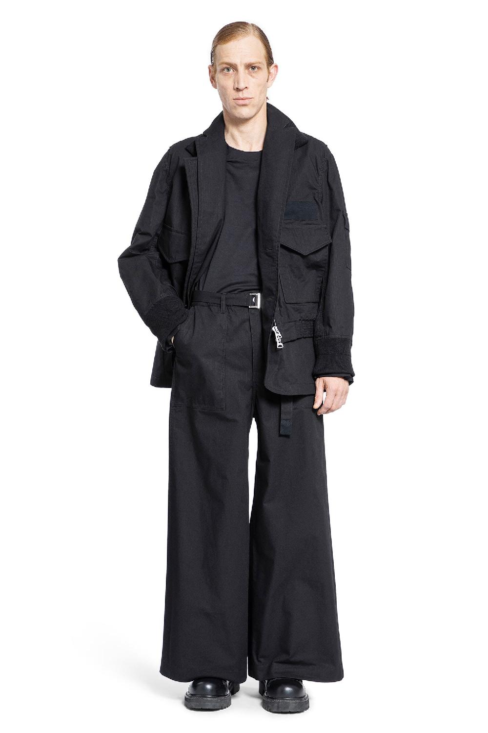 Antonioli SACAI MAN BLACK TROUSERS