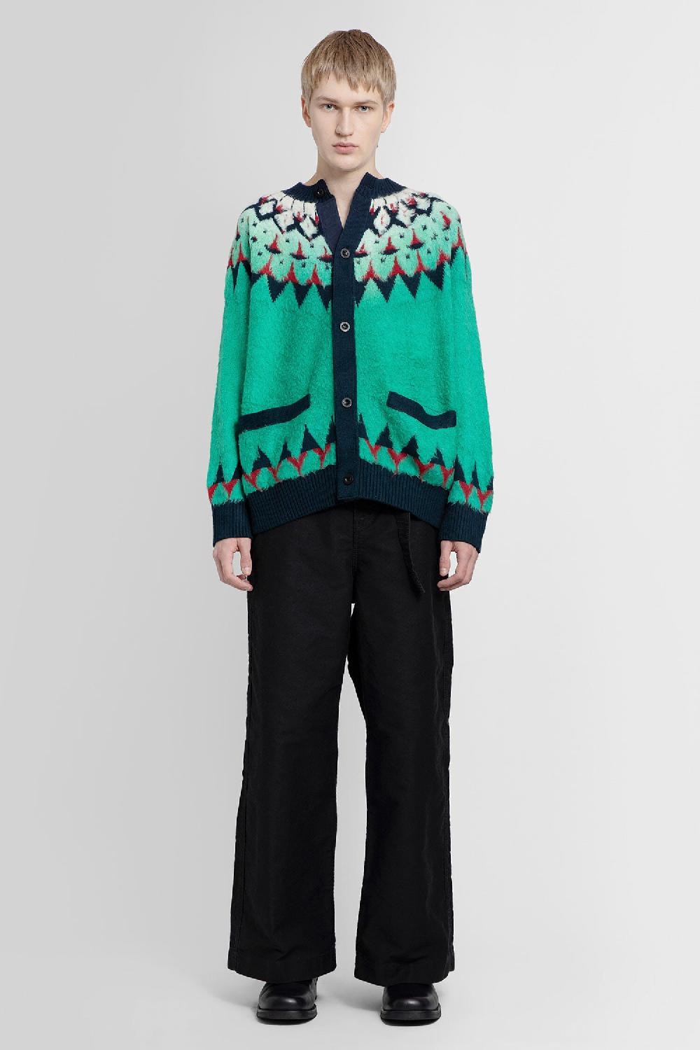 Antonioli SACAI MAN GREEN KNITWEAR