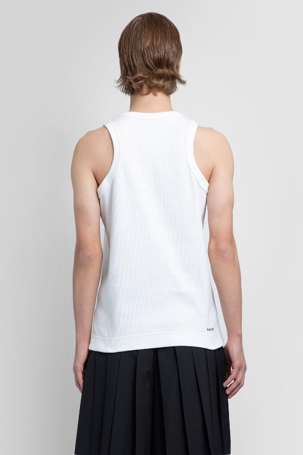 Antonioli SACAI MAN WHITE T-SHIRTS & TANK TOPS