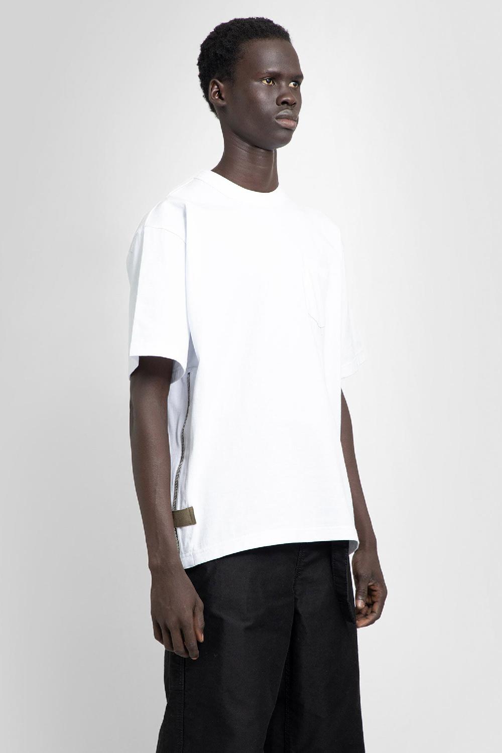 Antonioli SACAI MAN WHITE T-SHIRTS & TANK TOPS