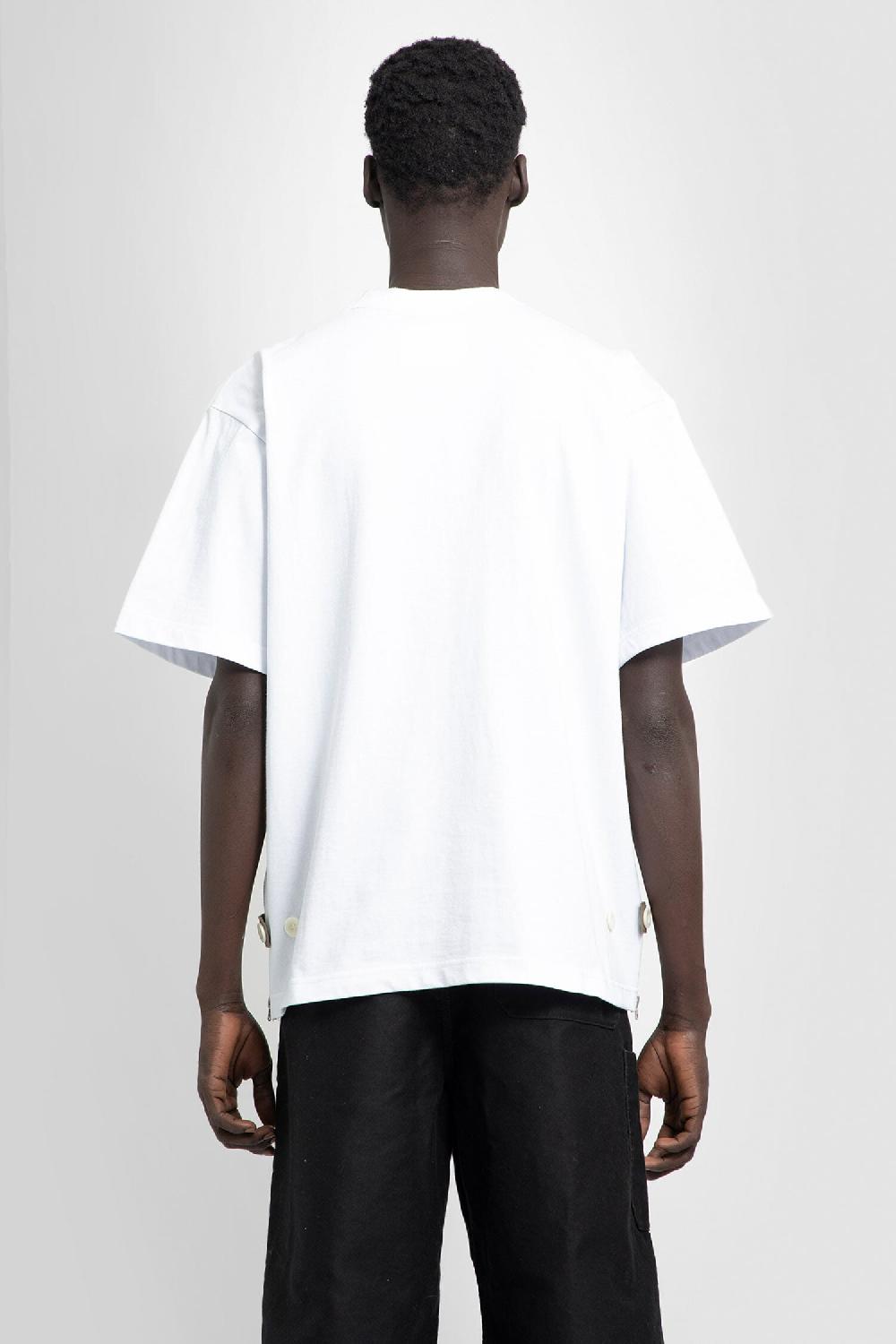 Antonioli SACAI MAN WHITE T-SHIRTS & TANK TOPS
