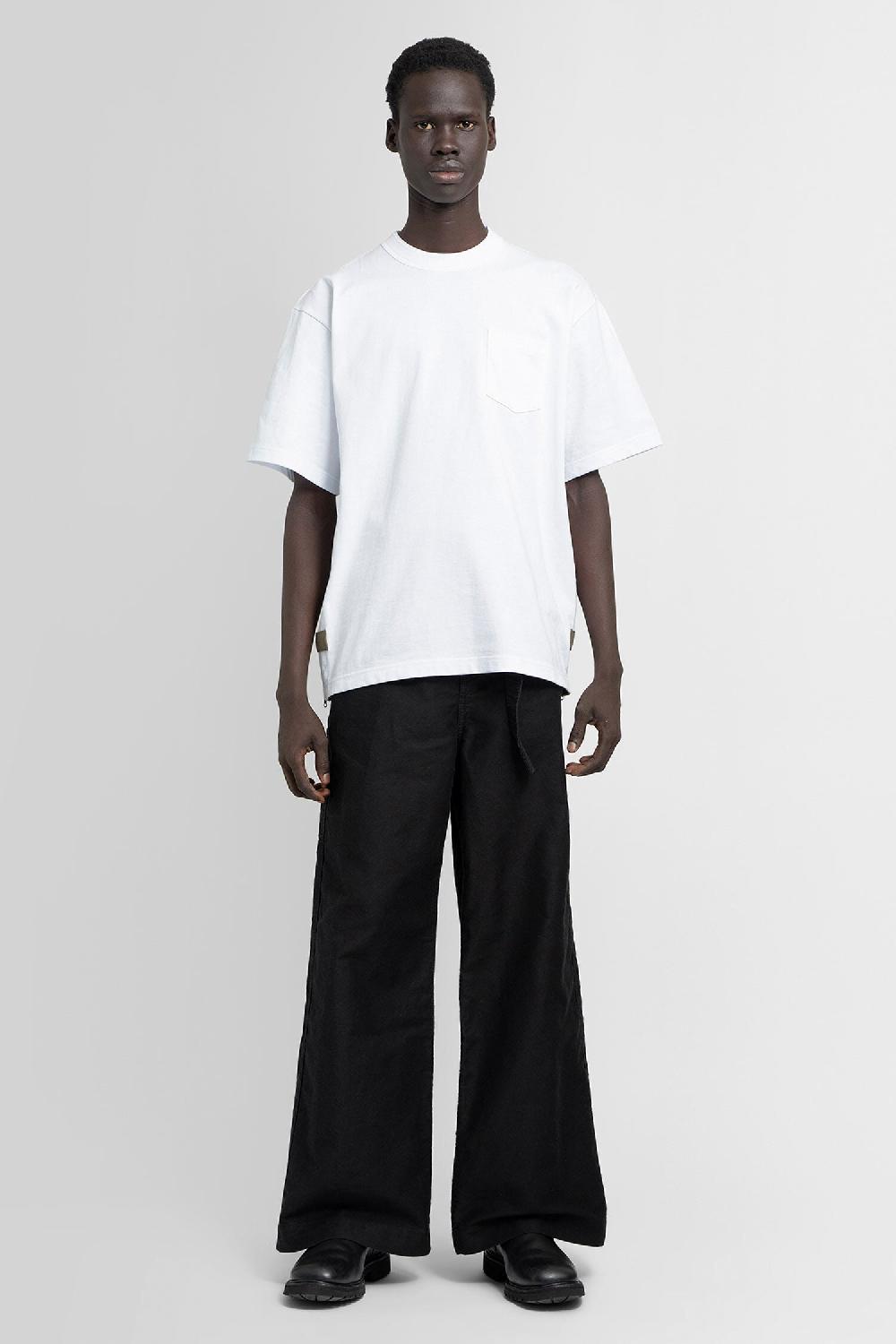 Antonioli SACAI MAN WHITE T-SHIRTS & TANK TOPS
