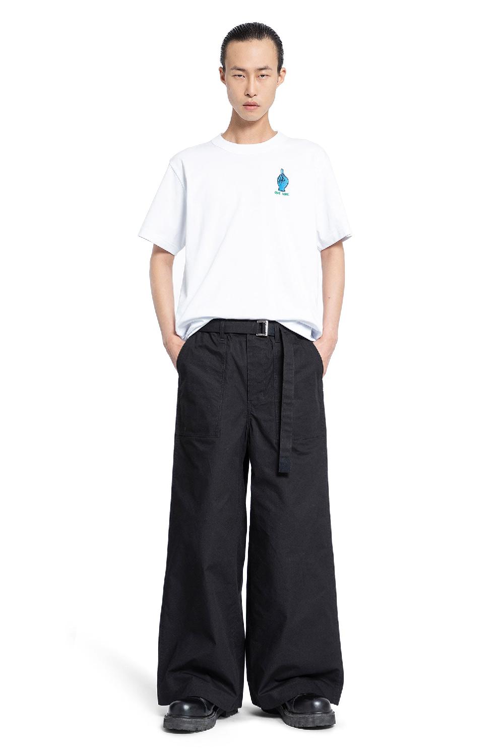 Antonioli SACAI MAN WHITE T-SHIRTS & TANK TOPS