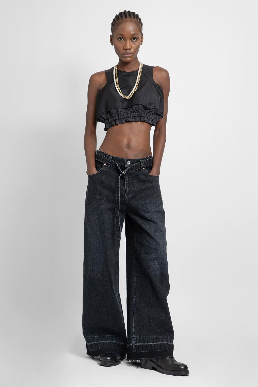 Antonioli SACAI WOMAN BLACK TOPS