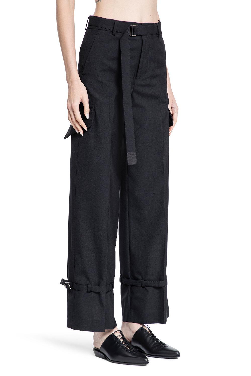 Antonioli SACAI WOMAN BLACK TROUSERS