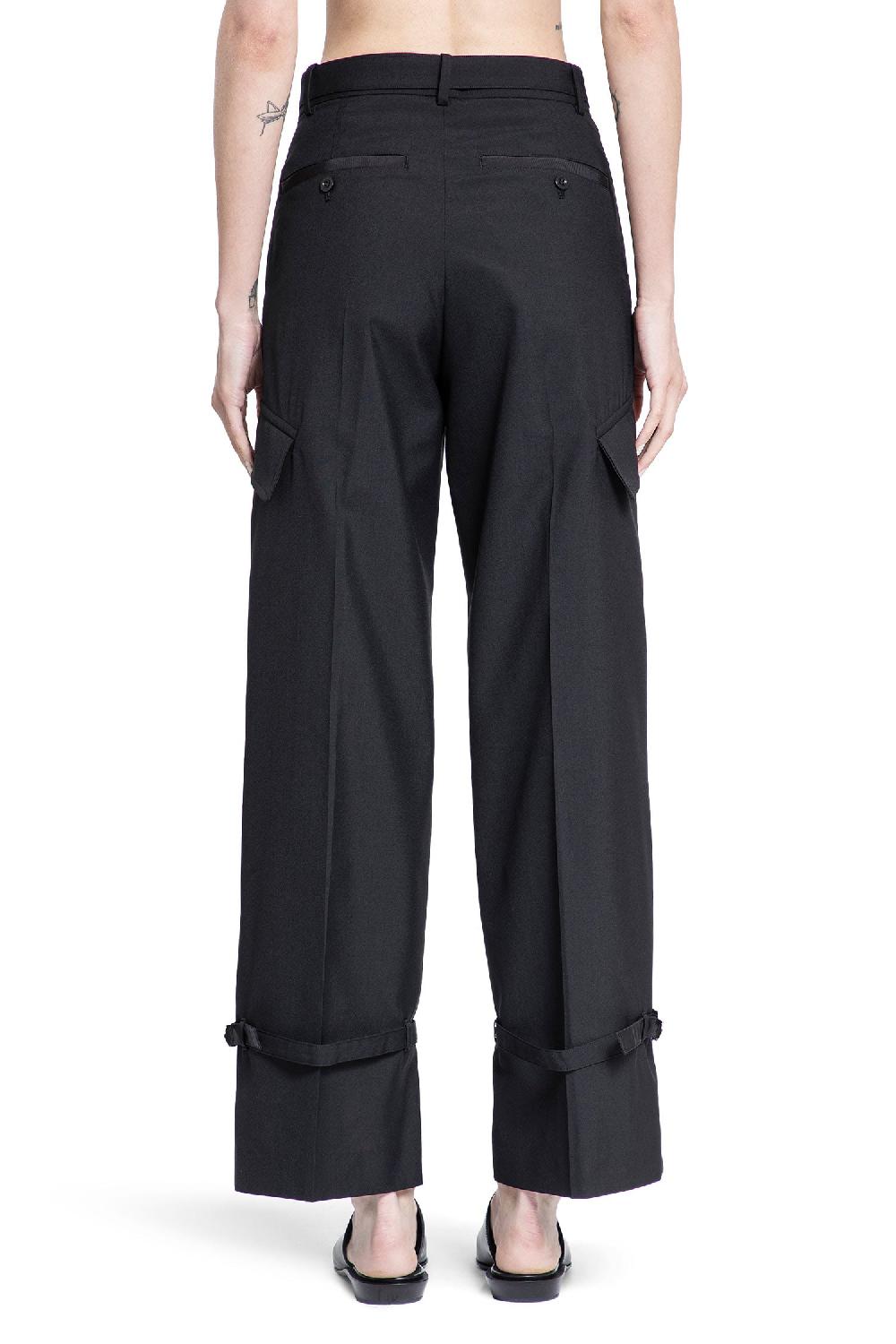 Antonioli SACAI WOMAN BLACK TROUSERS