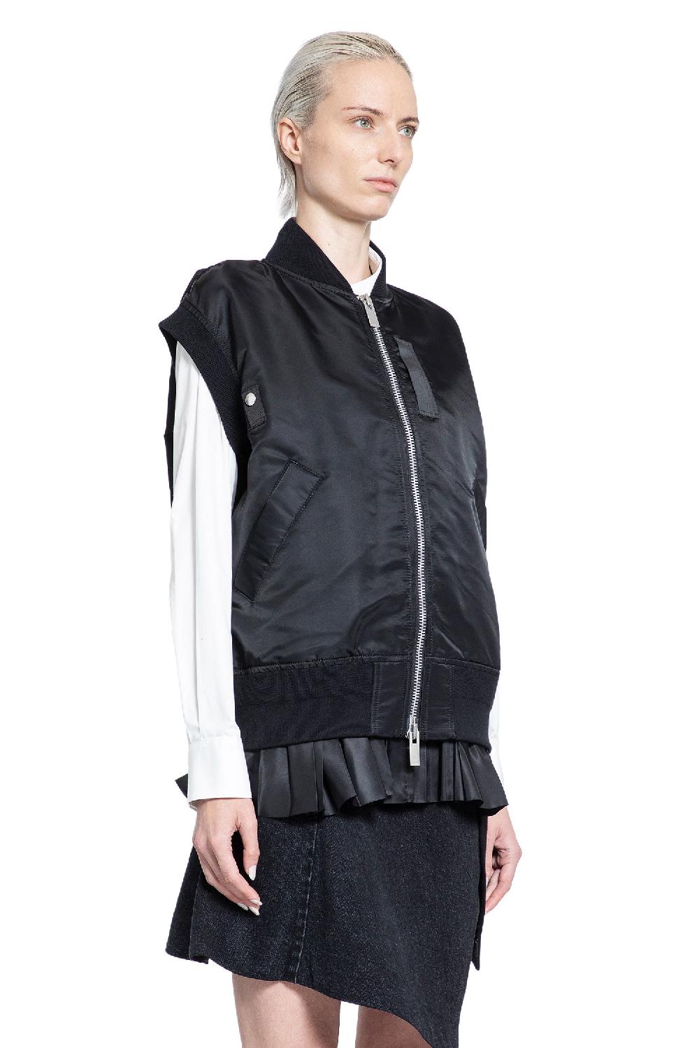 Antonioli SACAI WOMAN BLACK VESTS