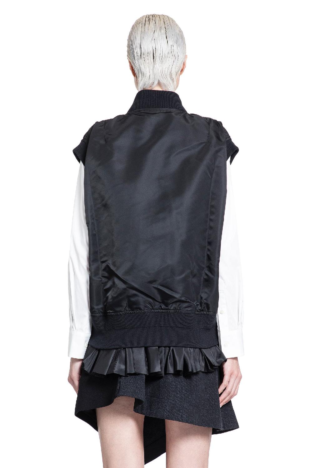 Antonioli SACAI WOMAN BLACK VESTS