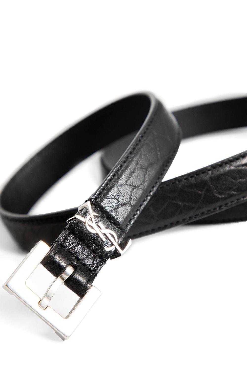 Antonioli SAINT LAURENT MAN BLACK BELTS